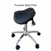 300 Lbs. Capacity Split Seat Saddle Stool - 22 to 29 Inch Seat Height