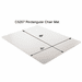 36" x 48" Beveled Chair Mat for Low Pile Carpet - 0.133" Thick