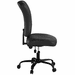 400 Lbs. Capacity Big & Tall Black Fabric Armless Task Chair 