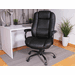 400 Lbs. Capacity Black Bonded Leather Big & Tall Conference Chair 