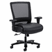 400 Lbs. Capacity Leather & Mesh Heavy Duty Desk Chair w/Adjustable Arms