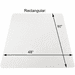 48" x 60" Chair Mat for Medium Pile Carpet - 0.2" Thick