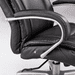 500 Lbs. Capacity Big & Tall Black Leather Chair w/25"W Seat