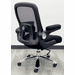 500 Lbs. Capacity Big & Tall Black Mesh Back Office Chair w/Flip Up Arms & Chrome Base