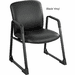 500 Lbs. Capacity Sled Base Guest Chair in Black Fabric or Vinyl