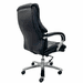 500-Pound Capacity Black Leather Heavy-Duty Executive Chair