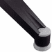 Aero Steel Public Beam Seating Series - 3-Seat Beam Seater in Black Shadow