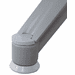 Aero Steel Public Beam Seating Series - 5-Seat Beam Seater in Gray Mist