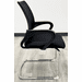 All Mesh Cushioned Sled Base Guest Chair in 4 Colors