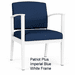 Amherst Steel Custom Upholstered  Arm Chair - Upgrade Fabric or Healthcare Vinyl