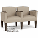 Belmont Heavy-Duty Custom Upholstered 2-Seater - Upgrade Fabric/Healthcare Vinyl