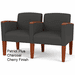 Belmont Heavy-Duty Custom Upholstered 2-Seater - Upgrade Fabric/Healthcare Vinyl