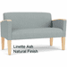 Belmont Heavy-Duty Custom Upholstered Loveseat - Upgrade Fabric/Healthcare Vinyl