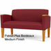 Belmont Heavy-Duty Custom Upholstered Loveseat - Upgrade Fabric/Healthcare Vinyl