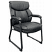 Big & Tall 400 lb. Capacity Bariatric Black Leather Guest Chair