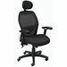 Black Mesh Back Ergonomic Office Chair with Headrest