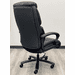 Commander Genuine Leather Executive Chair with 400 lbs. Cap. in Black