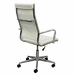 Contemporary Classic High Back Padded Office Chair in Cream Leather