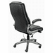 Flip Up Arm Desk Chair with Adjustable Lumbar in Black