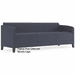 Fremont Heavy-Duty Custom Upholstered Sofa - Upgrade Fabric/Healthcare Vinyl