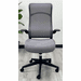 High Back Mesh Desk Chair with Flip Up Arms and Cloth Seat