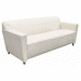 Ivory Leather 3-Piece Reception Sofa Set