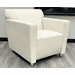 Ivory Leather Lobby Seating Series - Ivory Leather Club Chair