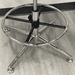 Leather Low Back Mid Century Swivel Stool w/22" - 31"H Seat Height