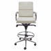 Leather Soft Pad Office Stool w/28"-36" Seat Height