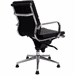 Leather Swivel Guest Chair on Glides