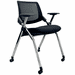 Mesh Back Nesting Chair w/ Flip Seat