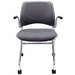 Padded Flip Seat Nesting Chair w/ Armrests & 300-Pound Capacity