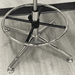 Retro Gray Fabric Low Back Swivel Stool w/23" - 32"H Seat Height
