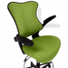 Sleek Flip Up Arm Mesh Drafting Stool w/ 23.5" - 31.5" Seat Height