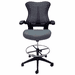 Sleek Flip Up Arm Mesh Drafting Stool w/ 23.5" - 31.5" Seat Height