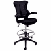 Sleek Flip Up Arm Mesh Drafting Stool w/ 23.5" - 31.5" Seat Height