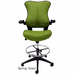 Sleek Flip Up Arm Mesh Drafting Stool w/ 23.5" - 31.5" Seat Height