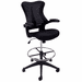 Sleek Flip Up Arm Mesh Drafting Stool w/ 23.5" - 31.5" Seat Height