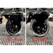 Upgrade Set of Five 3-inch Locking Rubber Inline Casters with 350 Pound Capacity