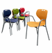 300 Lbs. Capacity Classroom Stack Chair with Arms