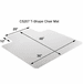 36" x 48" Beveled Chair Mat for Low Pile Carpet - 0.133" Thick