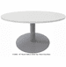 42" Round Metal Disc Base Waiting Room Table