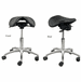 300 Lbs. Capacity Saddle Seat Medical Stool - 22 to 29.5 Inch Seat Height
