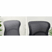 High Back Mesh Desk Chair with Flip Up Arms and Cloth Seat