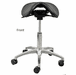 300 Lbs. Capacity Saddle Seat Medical Stool - 22 to 29.5 Inch Seat Height 