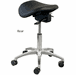 300 Lbs. Capacity Saddle Seat Medical Stool - 22 to 29.5 Inch Seat Height 