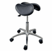 300 Lbs. Capacity Split Seat Saddle Medical  Stool - 22 to 29 Inch Seat Height