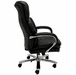500 Lbs. Capacity Heavyweight Leather Office Chair in Black