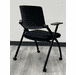 Black Flex Back Flip Seat Nesting Chair with 300 Pound Capacity
