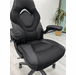 Black Mesh & Leather Swivel/Gaming Chair with Flip Up Arms